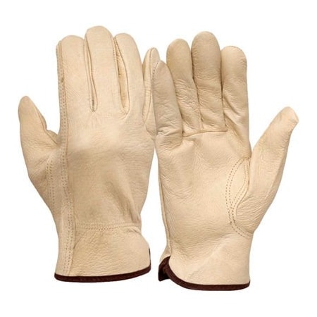 Pigskin Leather Driver's Gloves With Keystone Thumb M - Pkg Qty 12